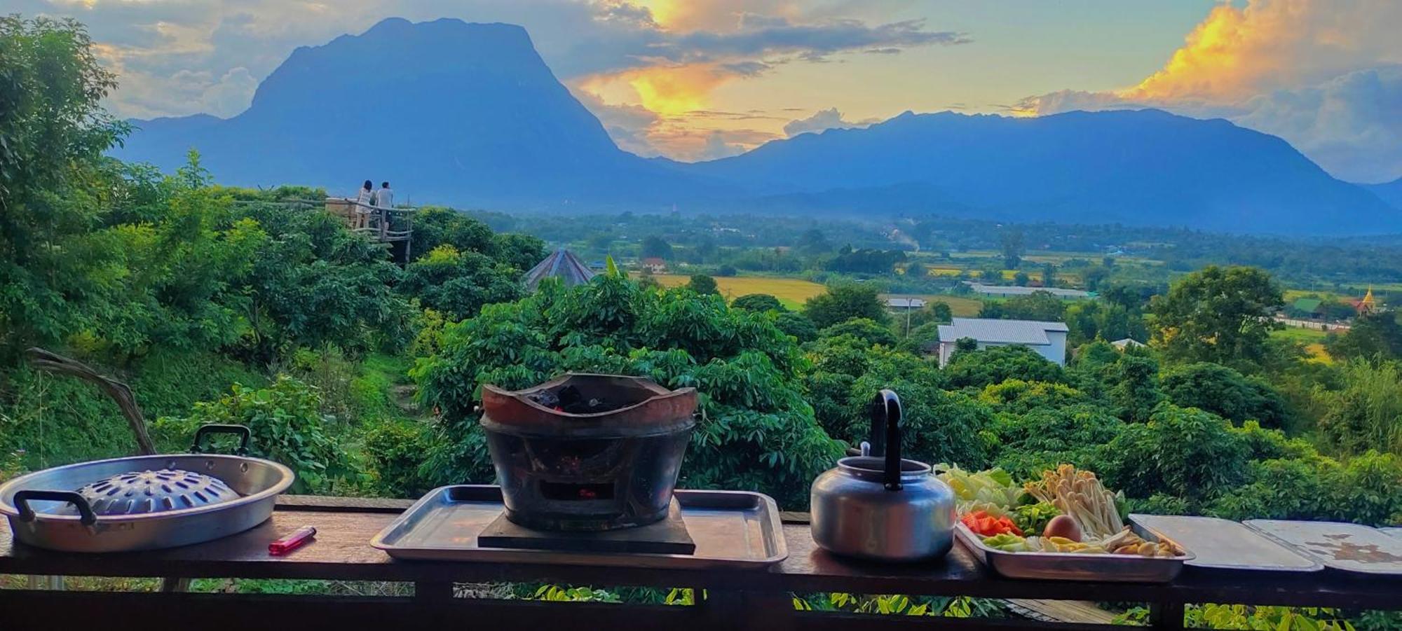 Baan 2 Dao Farmstay Chiang Dao Exteriér fotografie